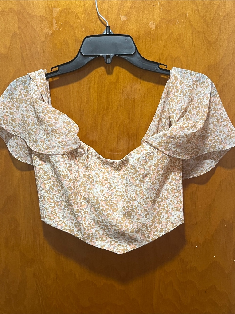 Cheetah Sweetheart Off-Shoulder Crop Top